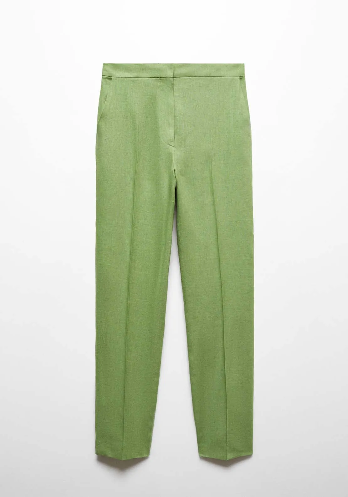 100% linen trousers - Green