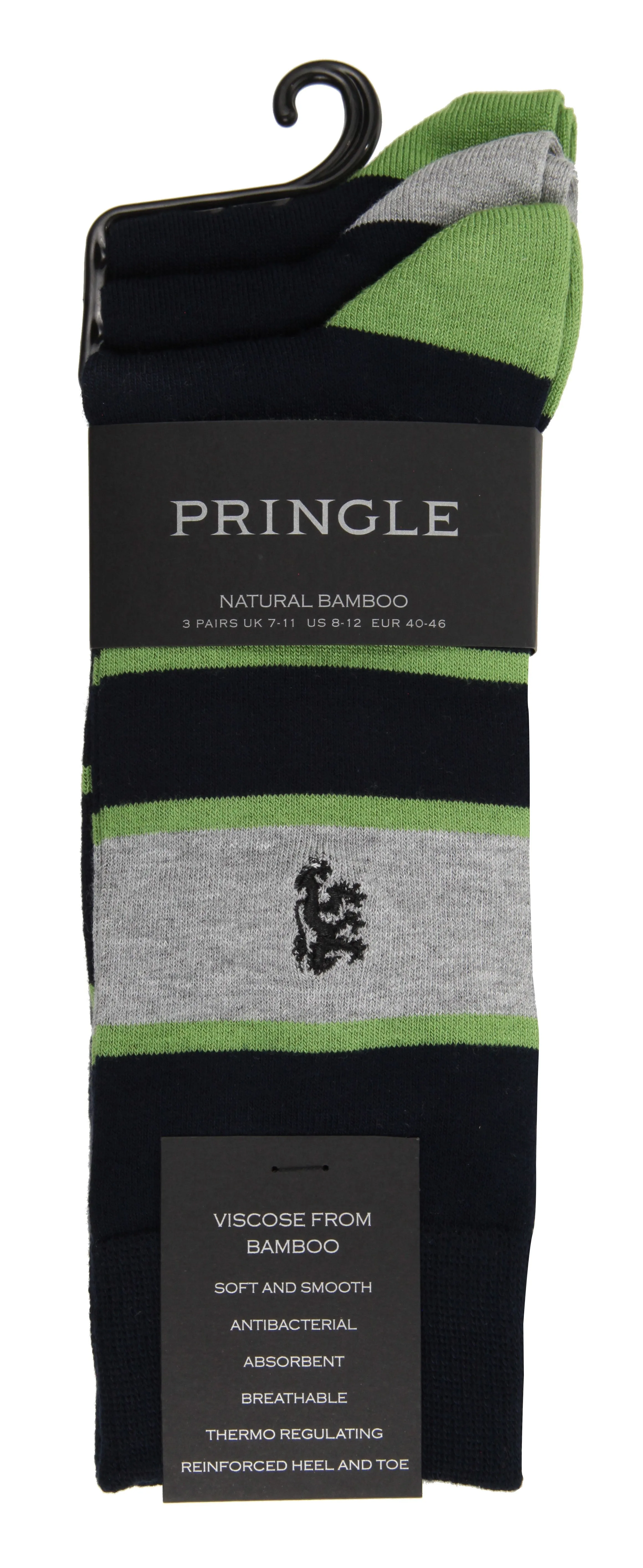 3 Pair Pringle Patterned Bamboo Socks