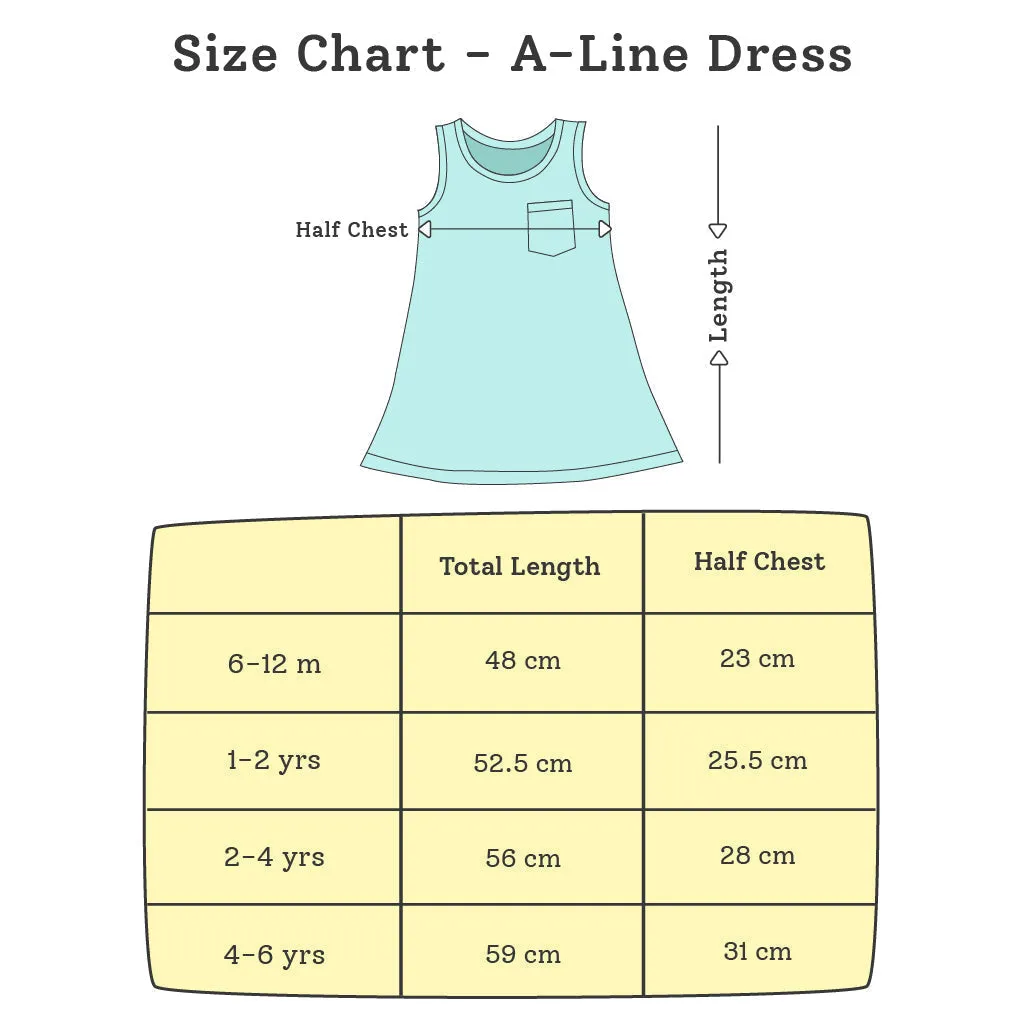 A-line Dress - Mango Summers (2-4 years)