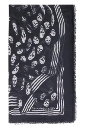 Alexander McQueen Skull Printed Scarf