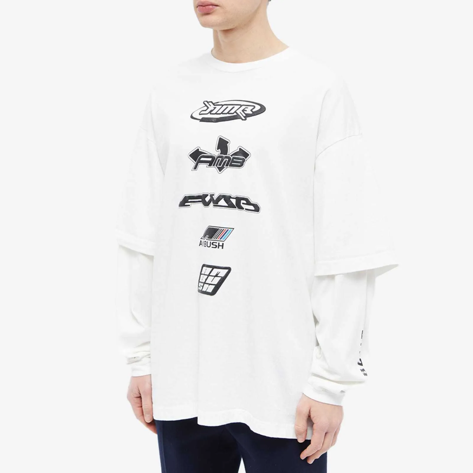 AMBUSH  |Crew Neck Unisex Street Style Long Sleeves Plain Cotton