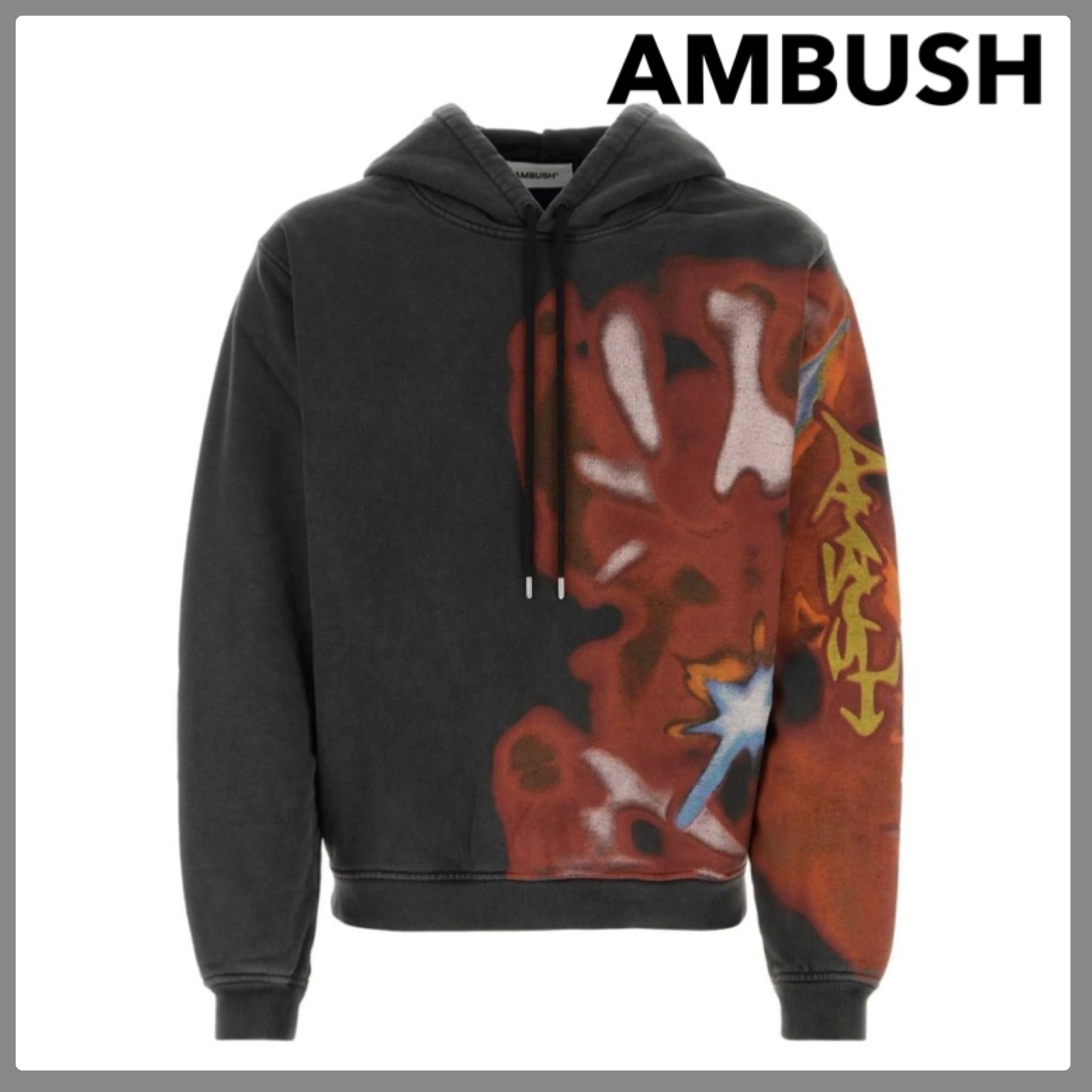 AMBUSH  |Pullovers Long Sleeves Plain Cotton Logo Hoodies