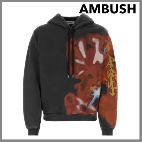 AMBUSH  |Pullovers Long Sleeves Plain Cotton Logo Hoodies