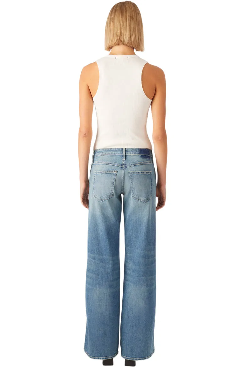 AMO Denim Sabine Wide Leg Jeans in Amour