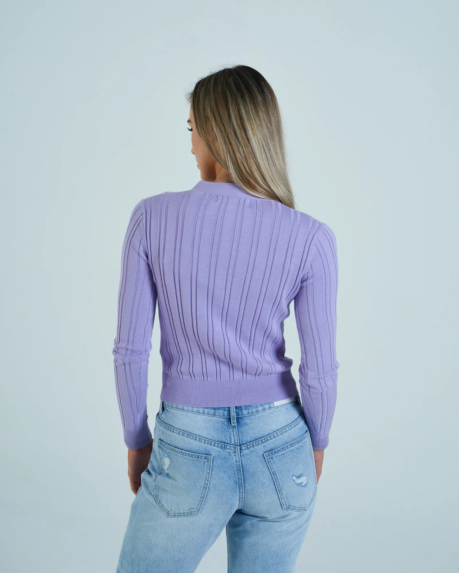 Annalise Cardigan Dusky Lilac