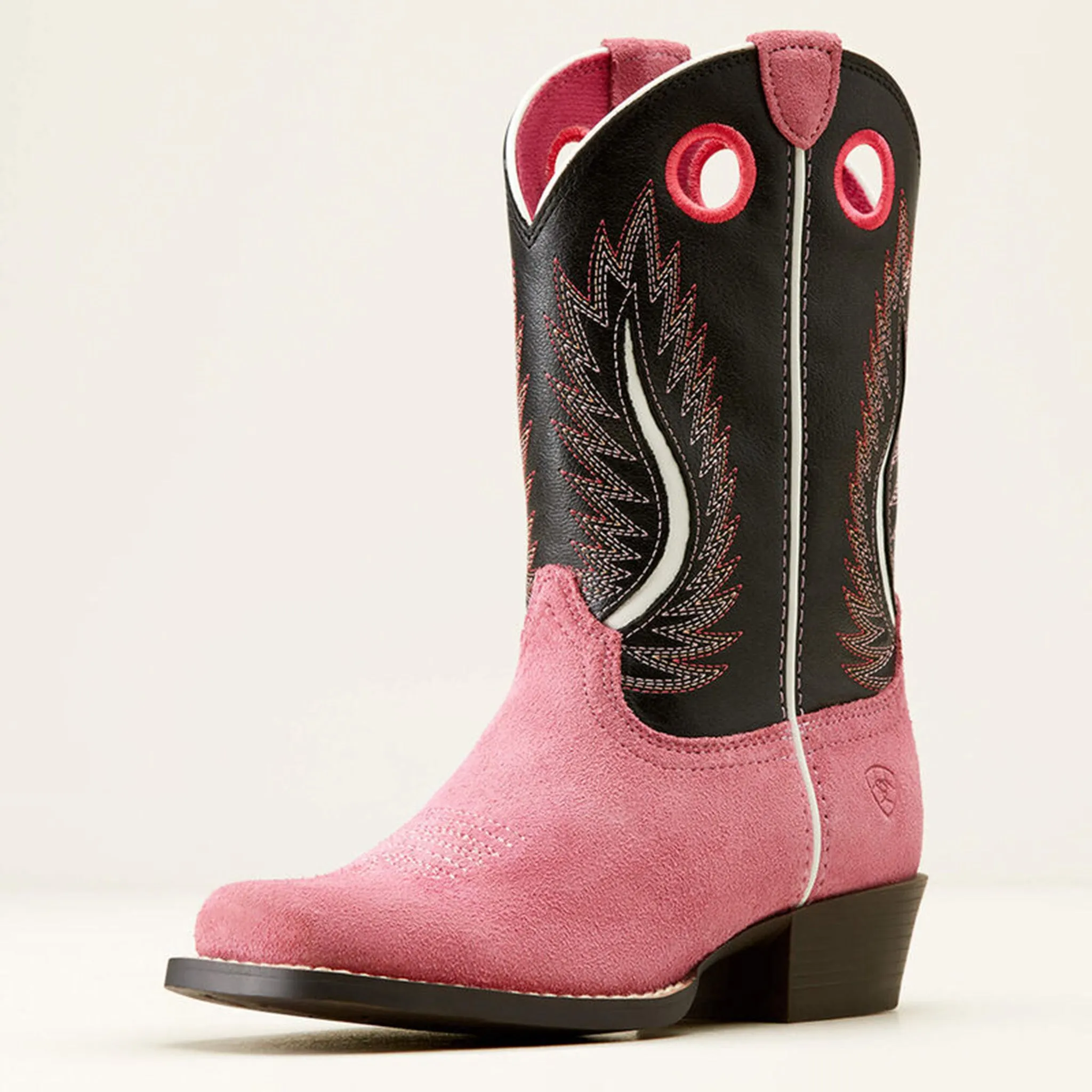 Ariat Kid's Futurity Fort Worth Pink Suede Boots