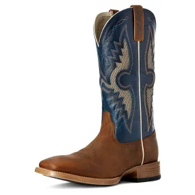 Ariat Men's Sorrel & Blue VenTek Square Toe Boots