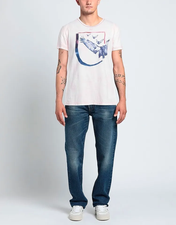 ARMANI JEANS  |Short Sleeves Logo T-Shirts