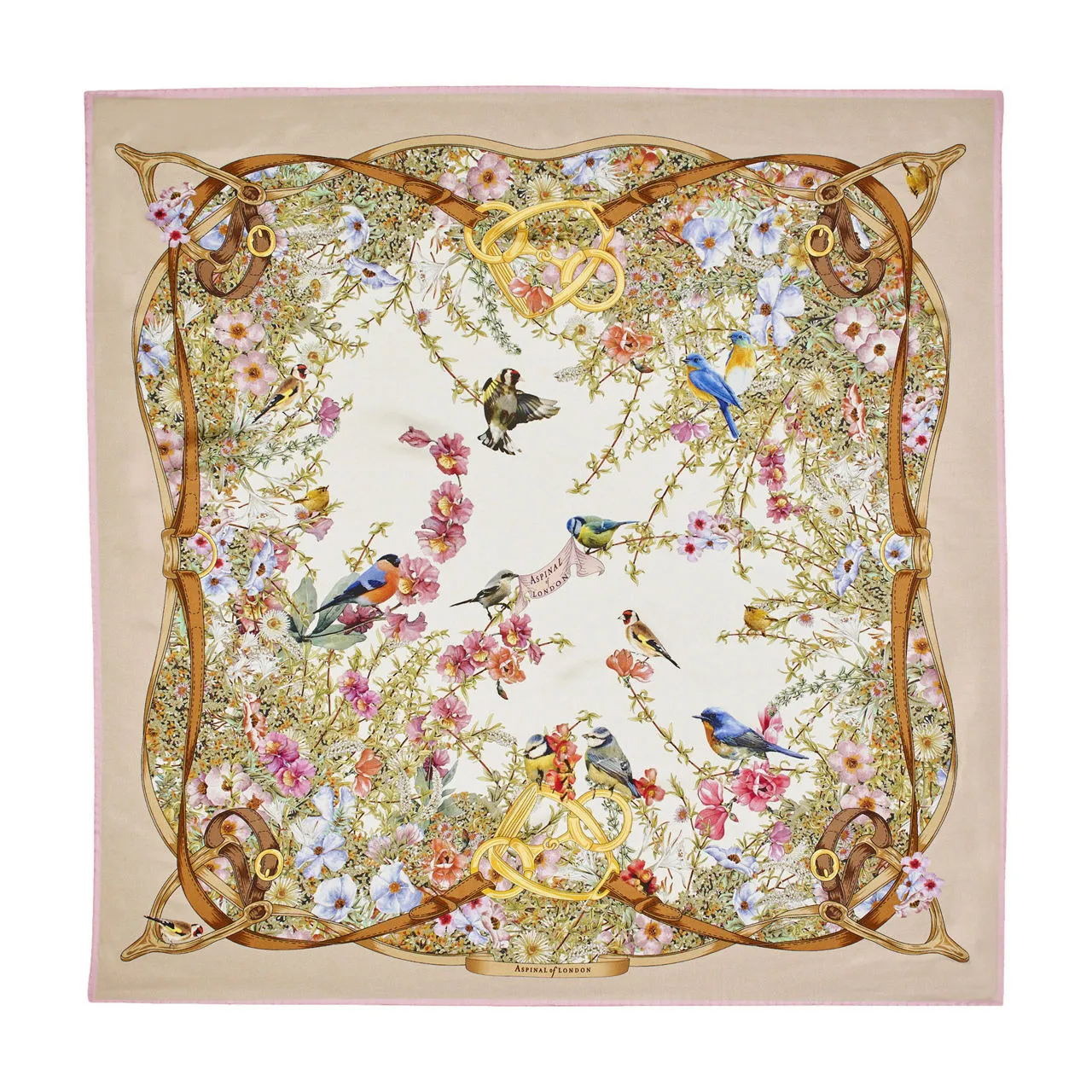 ASPINAL OF LONDON ONLINE EXCLUSIVE Edwardian Silk Scarf - Putty