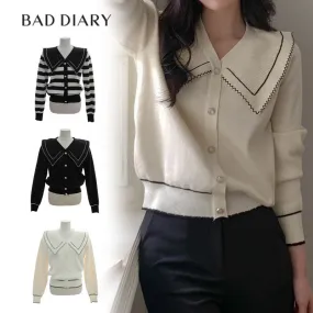 BADDIARY  |Casual Style V-Neck Long Sleeves Plain Party Style