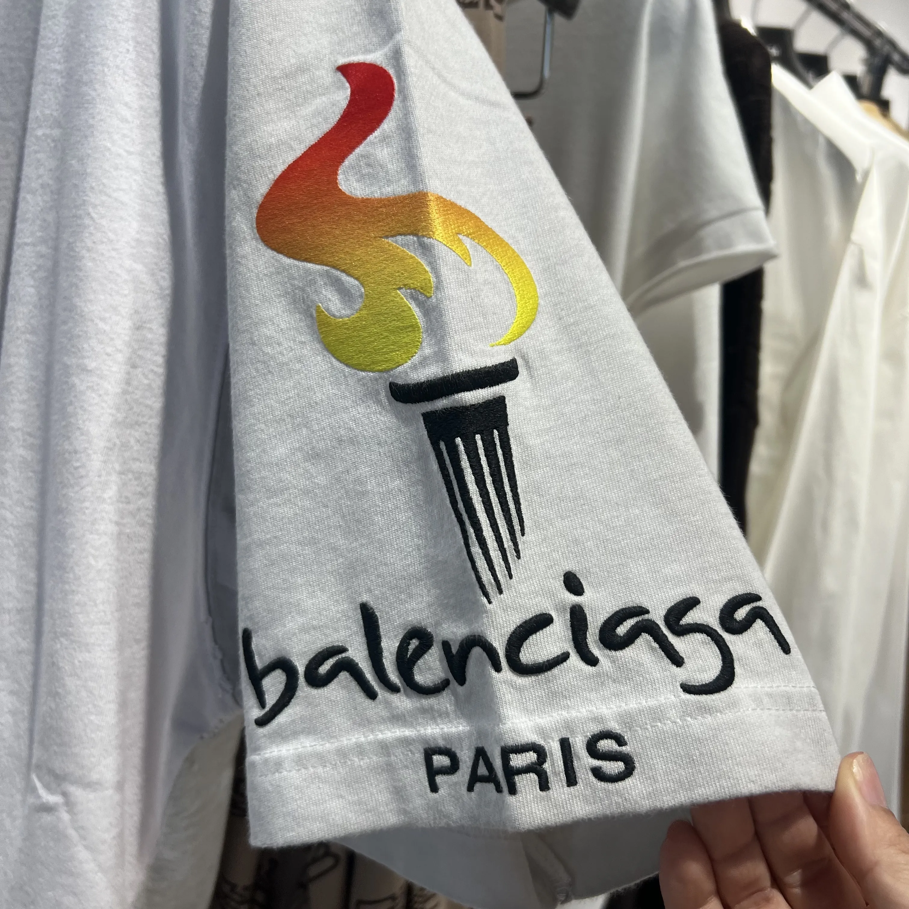 BALENCIAGA  |Paris Moon Upside Down T-shirt Oversized in Black Faded