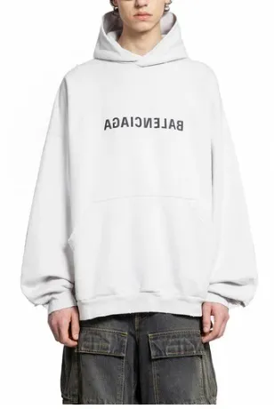 BALENCIAGA  |Pullovers Long Sleeves Cotton Oversized Luxury Hoodies