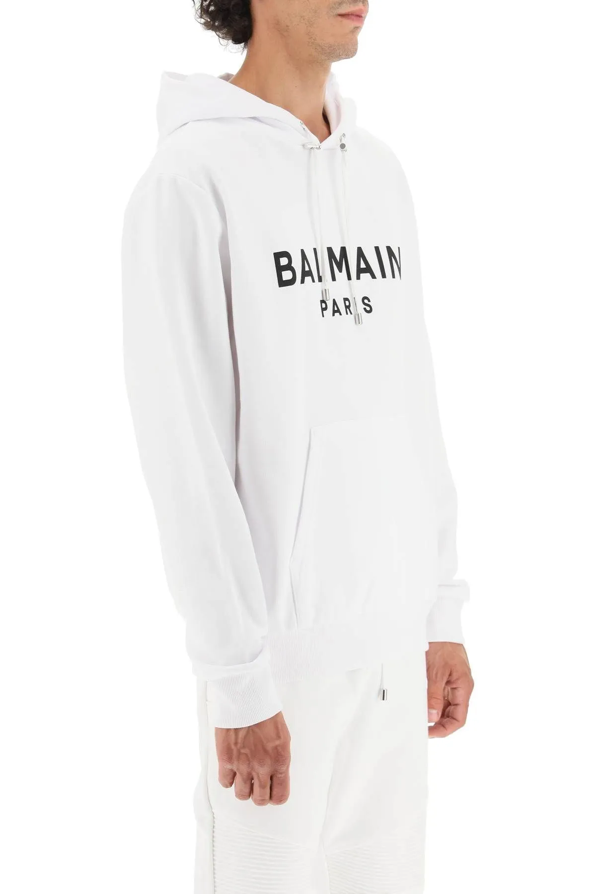 BALMAIN  |Pullovers Long Sleeves Cotton Logo Luxury Hoodies