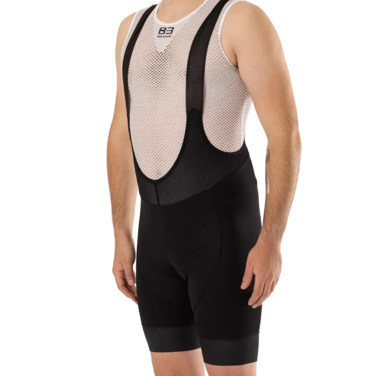 Biemme Legend 2.1 Cycling Bib Shorts - Mens - Black - Large Made in Italy