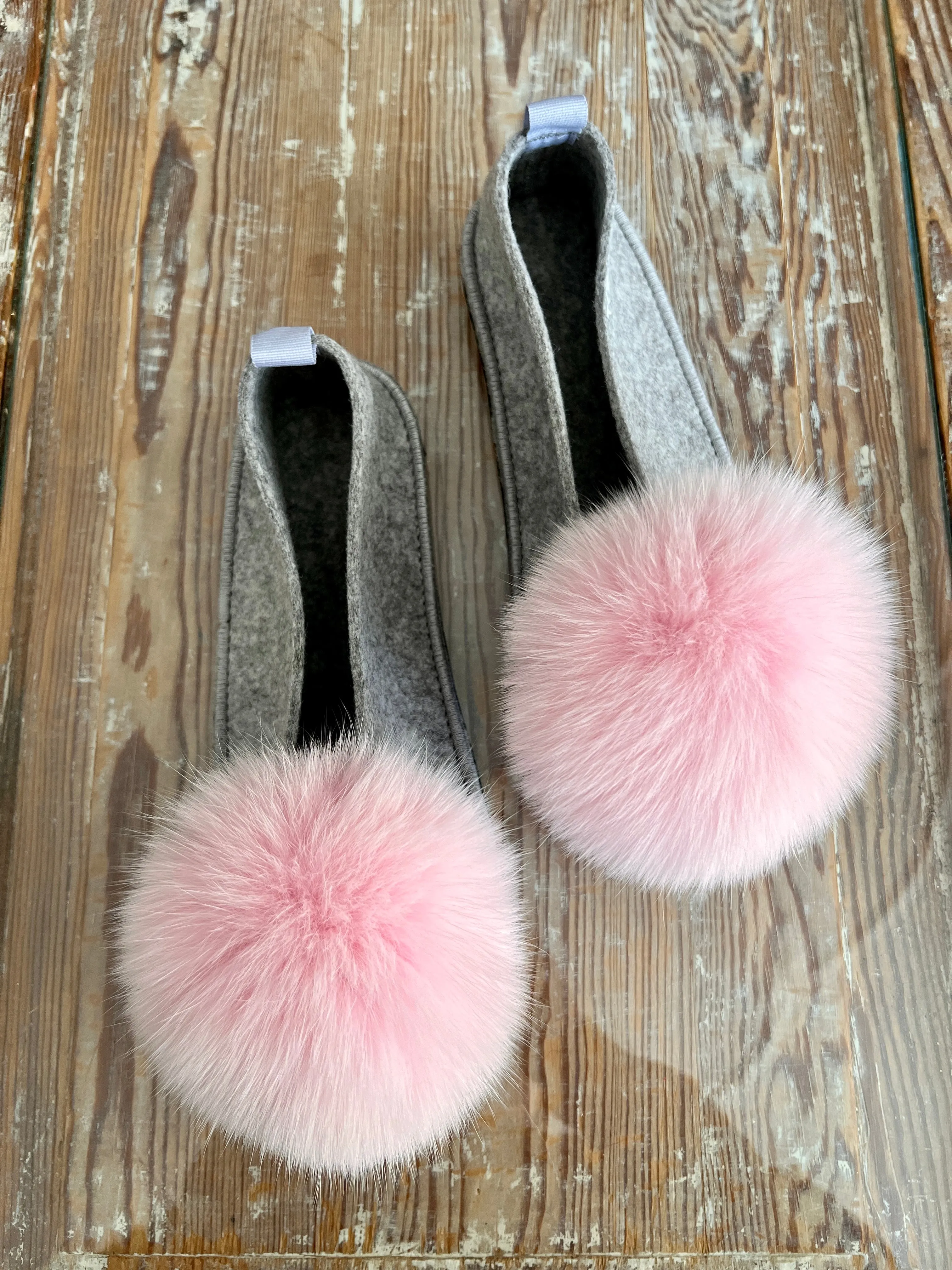 BLUSH GREY slippers