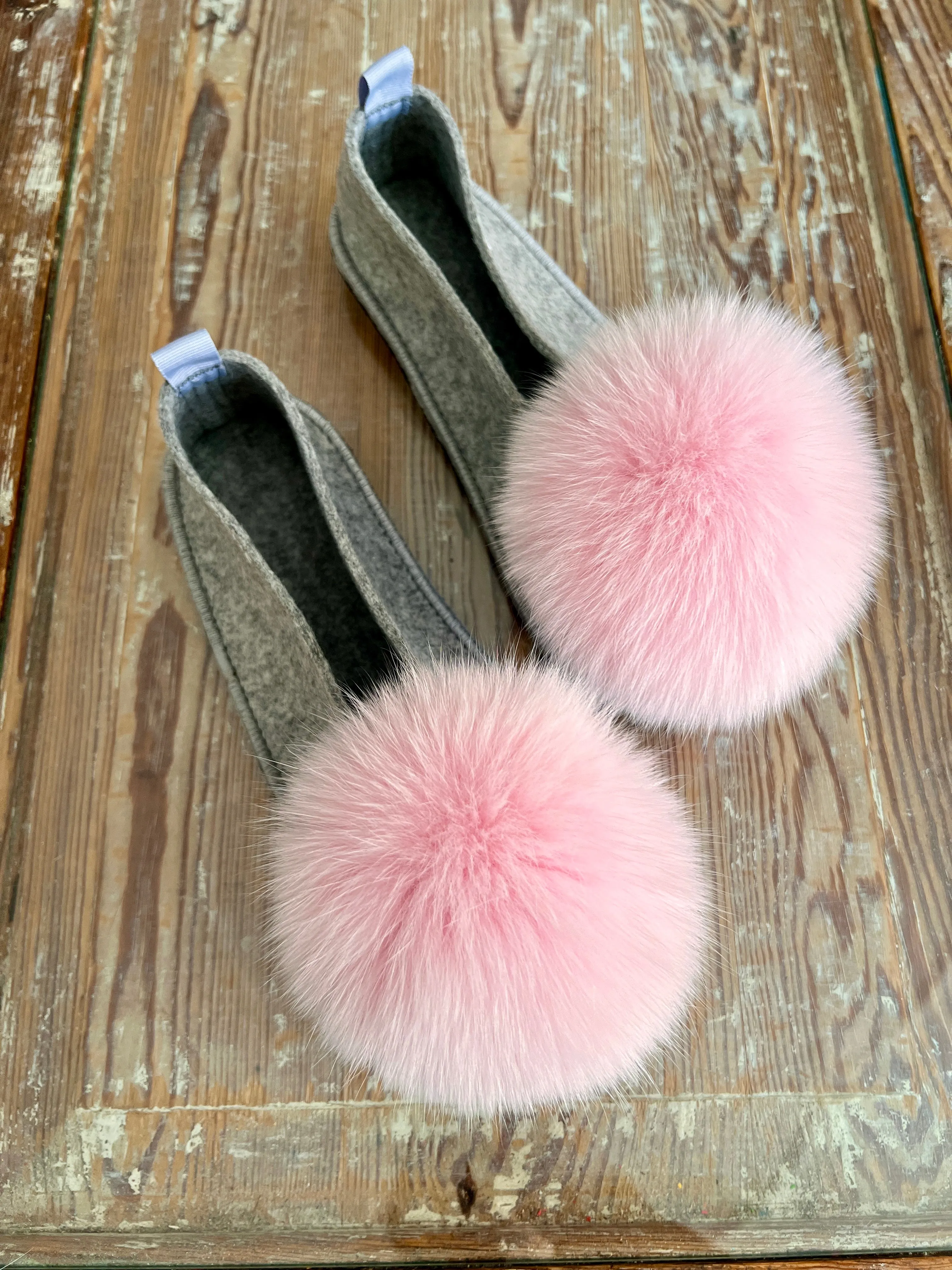 BLUSH GREY slippers