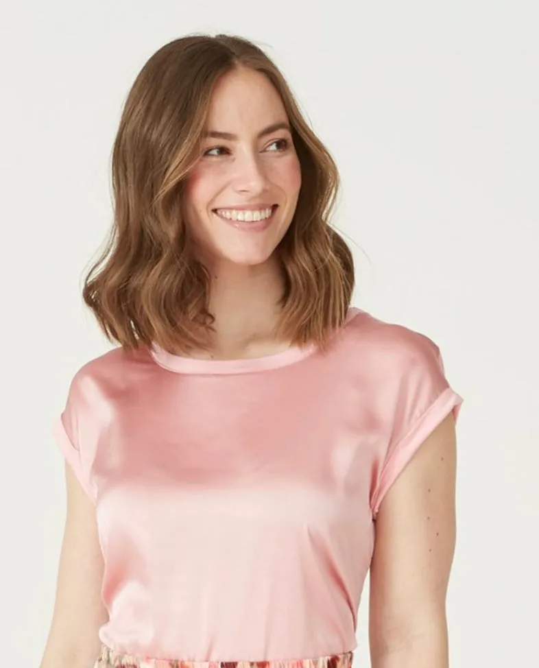 Blush silky Top