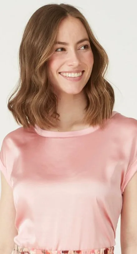 Blush silky Top