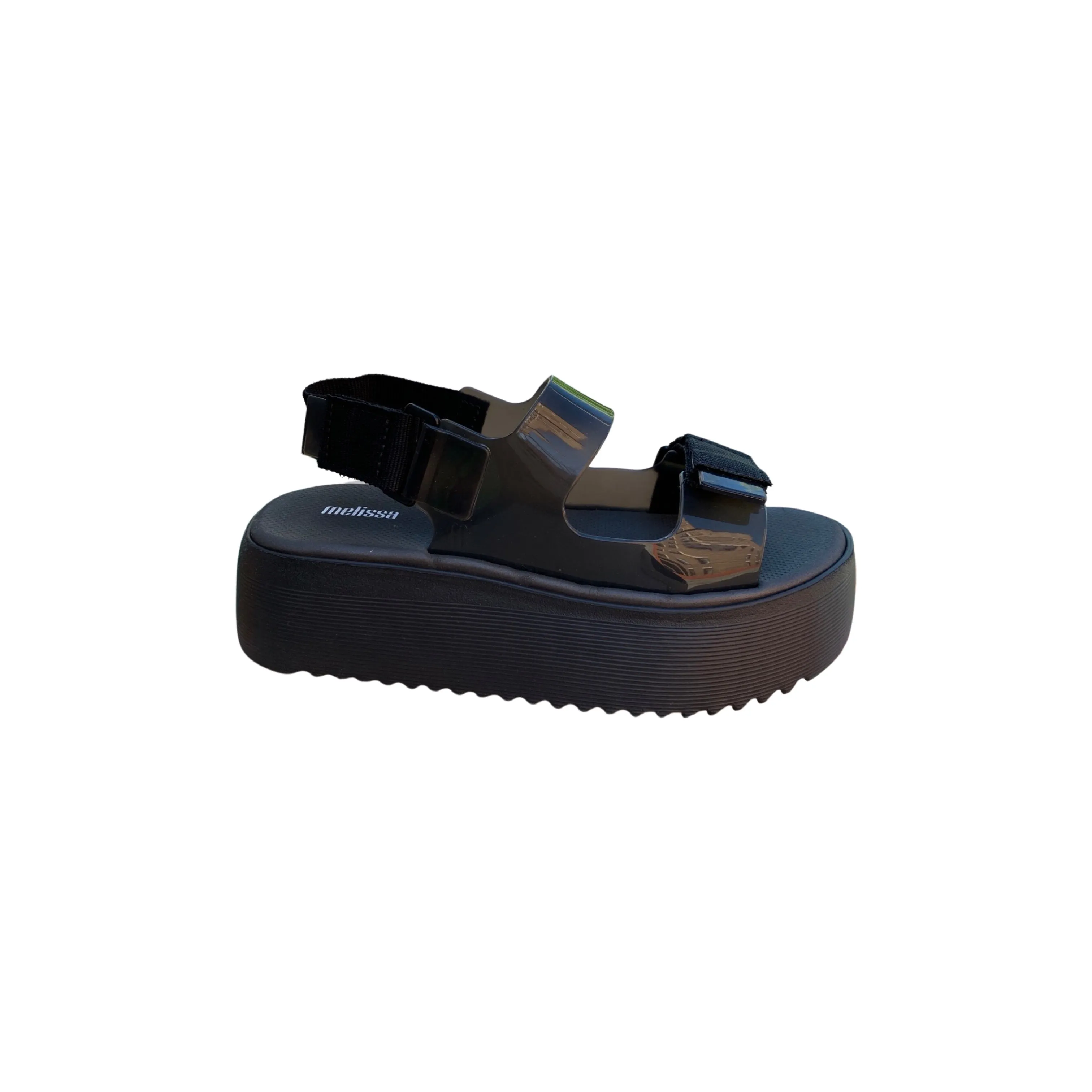 Brave Papete Platform Black Sandal