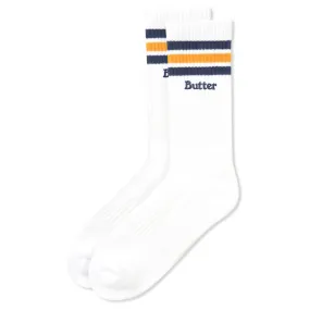 Butter Goods Stripe Socks White