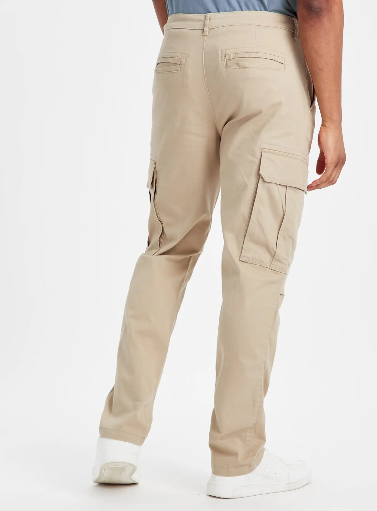 Buy Stone Cargo Trousers  44R | Trousers | Tu