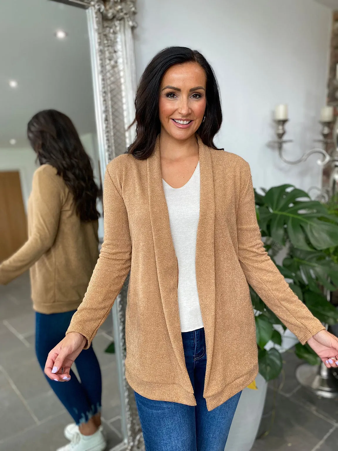 Caramel Lightweight Cardigan Rosie