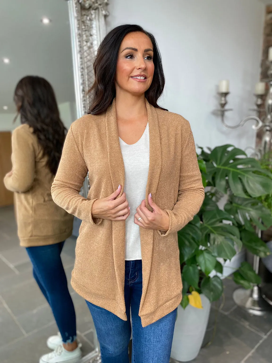 Caramel Lightweight Cardigan Rosie