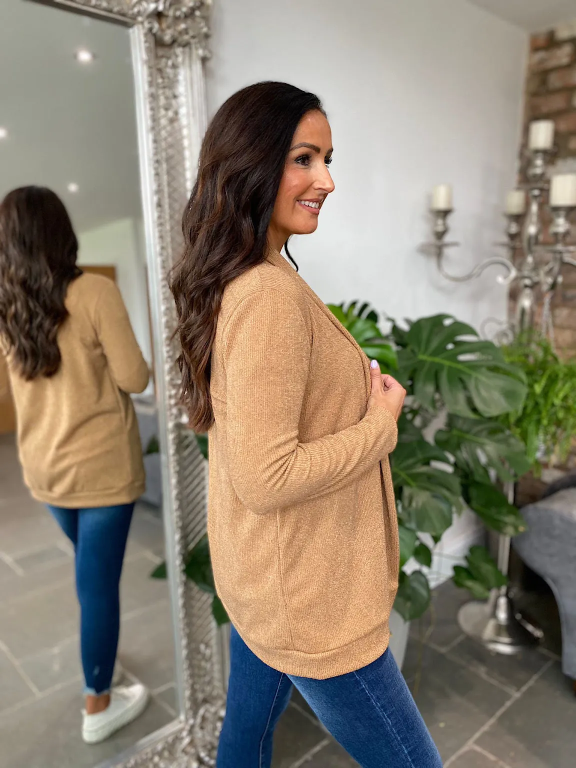 Caramel Lightweight Cardigan Rosie