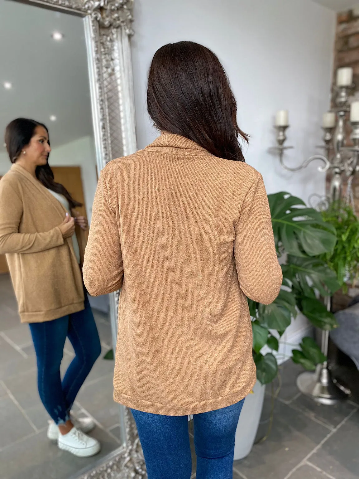 Caramel Lightweight Cardigan Rosie