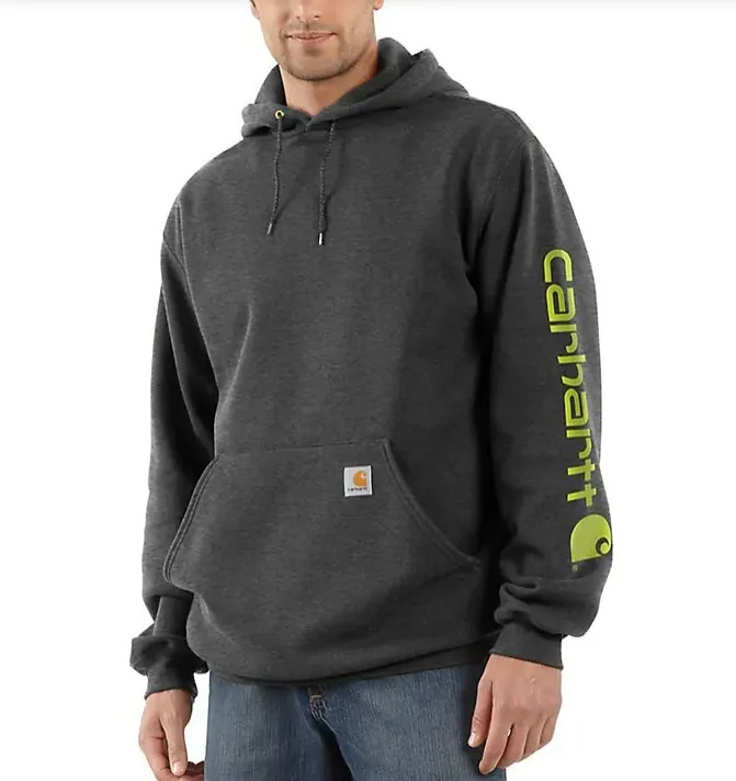 Carhartt  |Pullovers Long Sleeves Plain Cotton Logo Hoodies