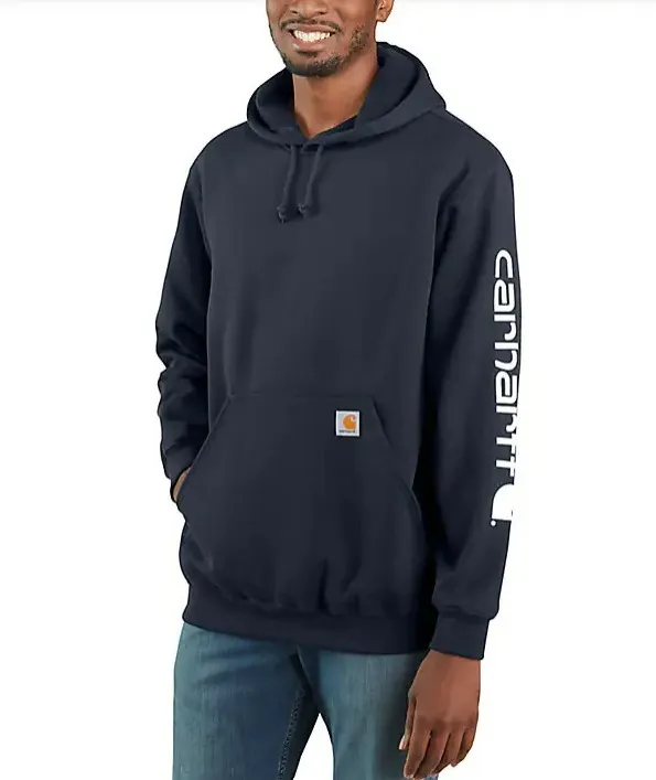 Carhartt  |Pullovers Long Sleeves Plain Cotton Logo Hoodies