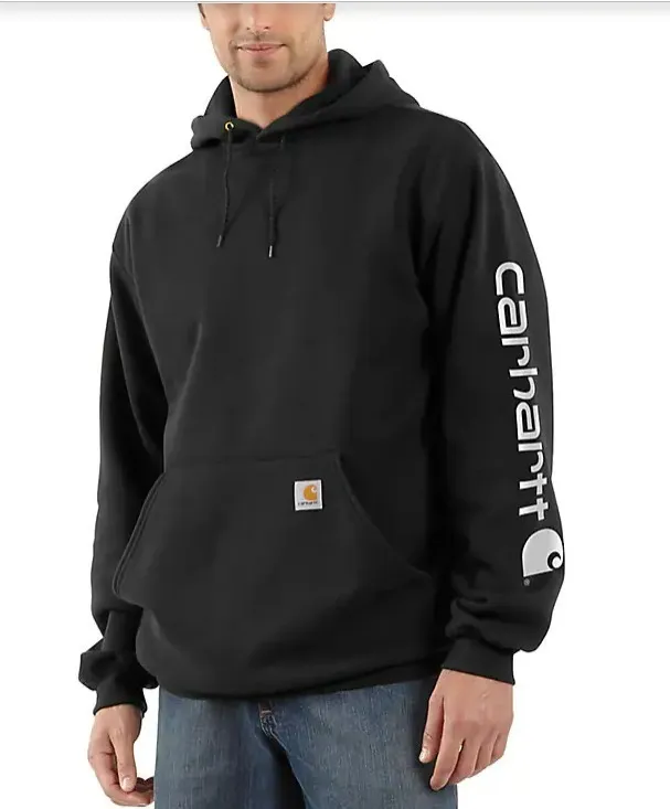 Carhartt  |Pullovers Long Sleeves Plain Cotton Logo Hoodies