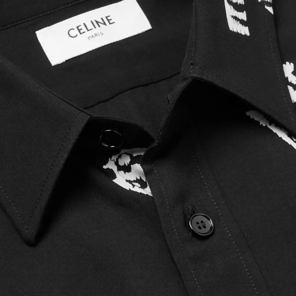 CELINE  |Street Style Long Sleeves Logo Luxury Shirts