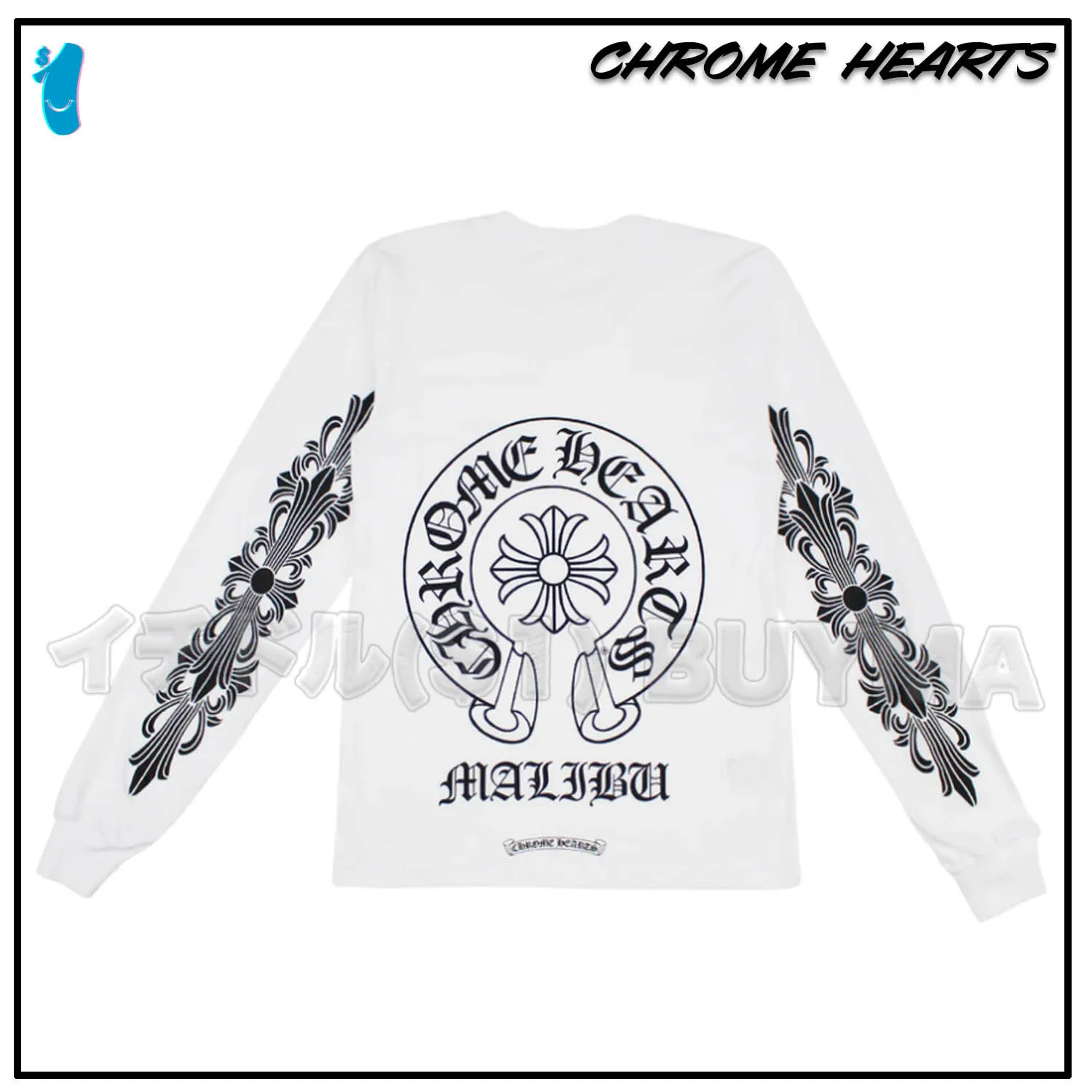 CHROME HEARTS  |Unisex Street Style Long Sleeves Plain Cotton