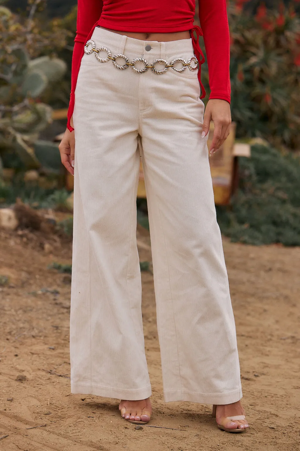 Clarence Cream Corduroy Pants