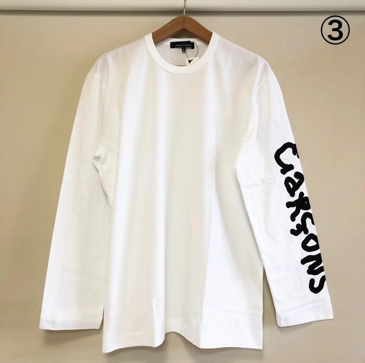 COMME des GARCONS  |Crew Neck Pullovers Unisex Street Style Long Sleeves Cotton