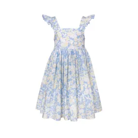 Cotton Tie Back Dress Anemone Blue