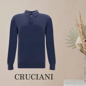 Cruciani  |Long Sleeves Plain Polos