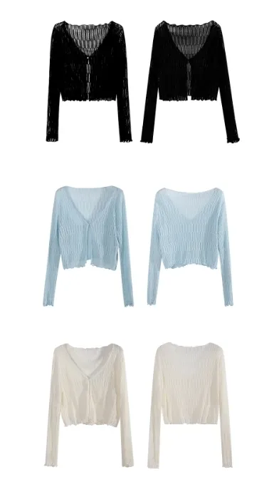 Dabuwawa  |Long Sleeves Plain Cardigans