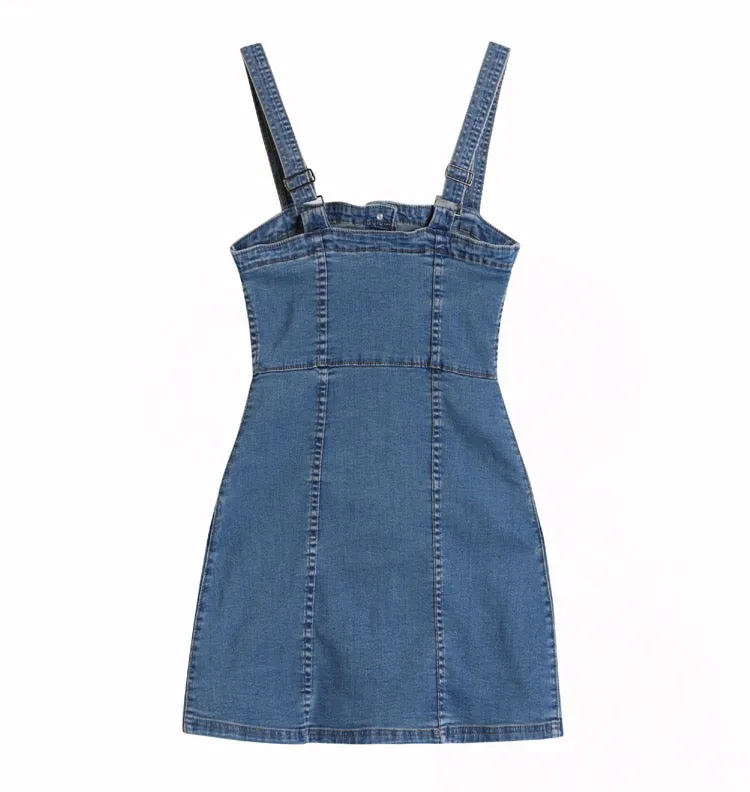 Denim Button-Up Dress