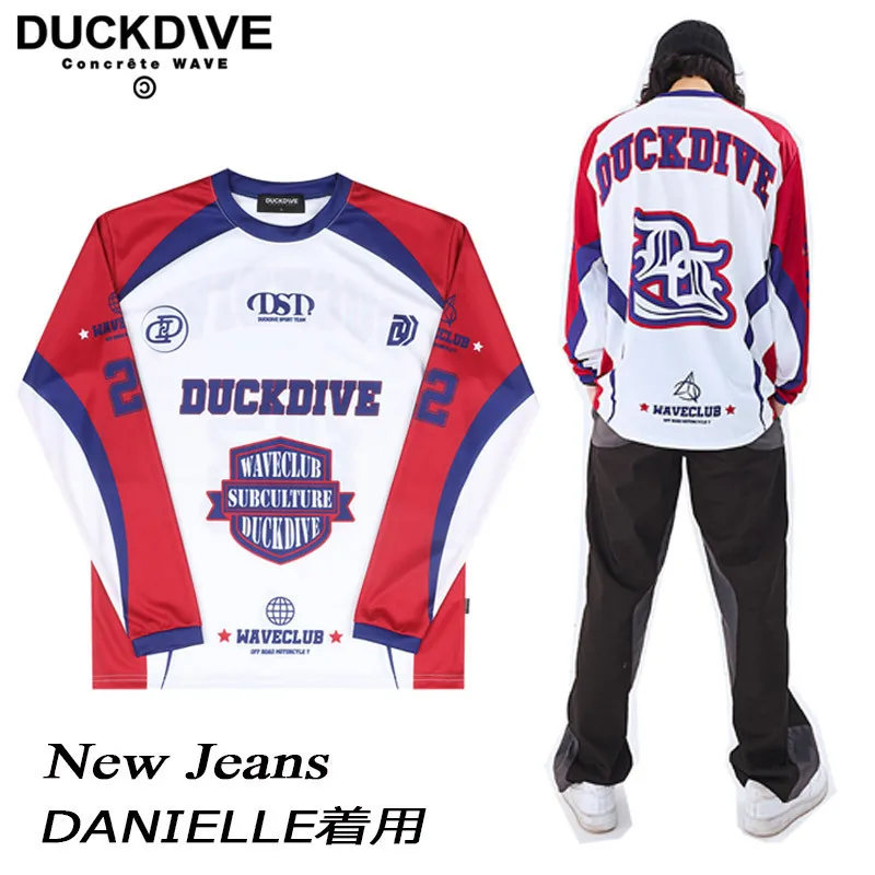 DUCKDIVE  |【 DUCKDIVE 】OFF ROAD MESH LONG SLEEVE (red) unisex