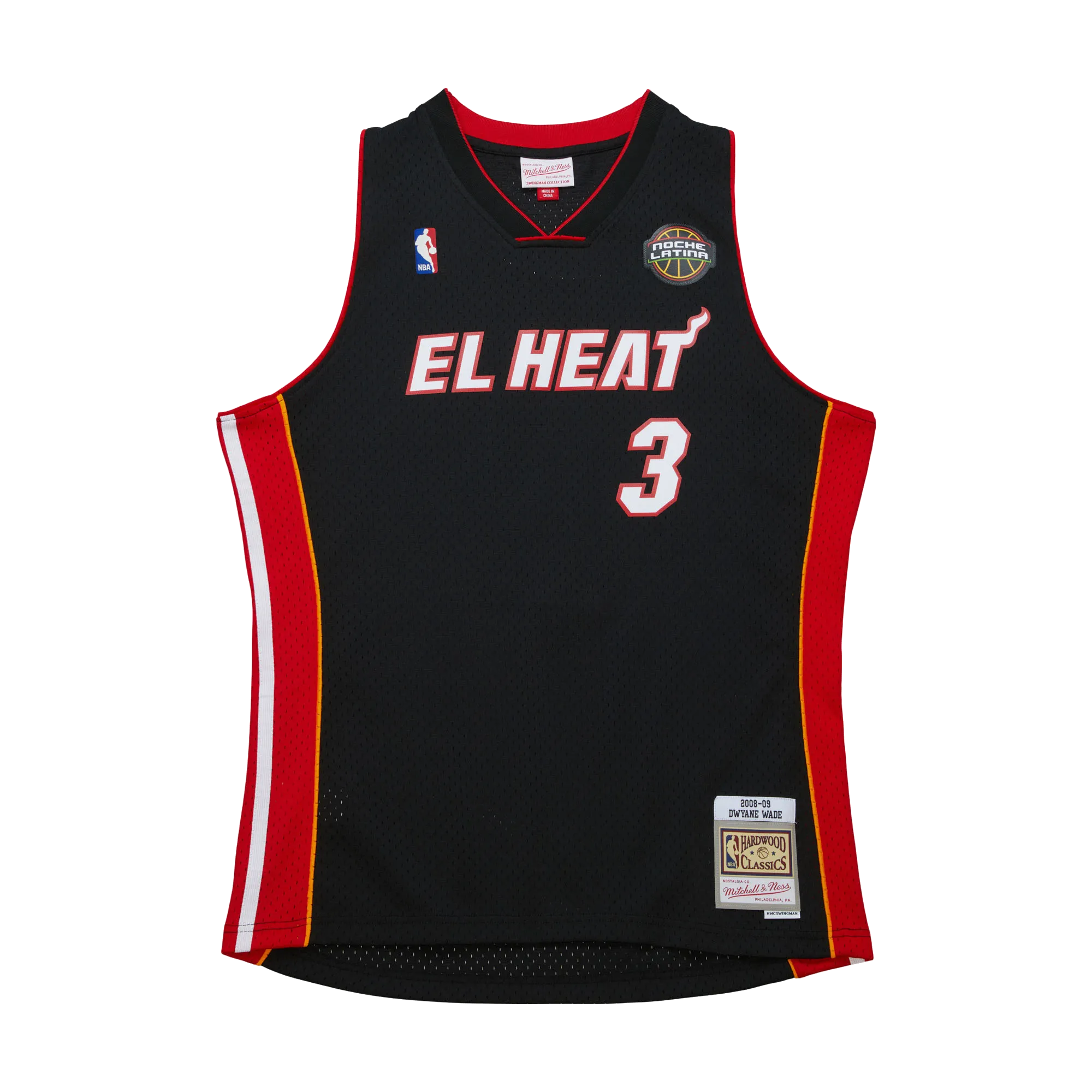 Dwyane Wade Mitchell & Ness 2008-09 EL HEAT Swingman Jersey