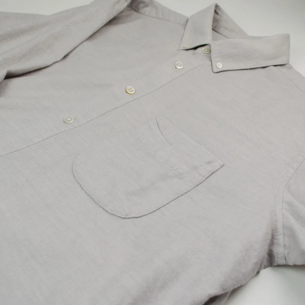 Ecole de Pensée - Home Shirt - Grey Wool Melange