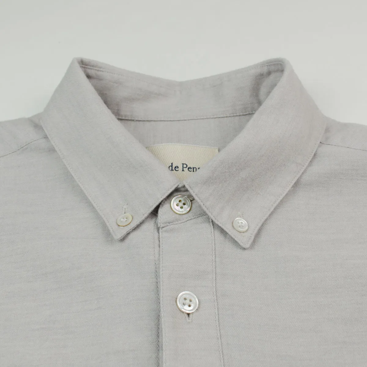 Ecole de Pensée - Home Shirt - Grey Wool Melange