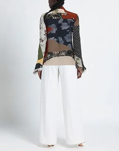 ERDEM  |Flower Patterns Casual Style Silk Long Sleeves Party Style