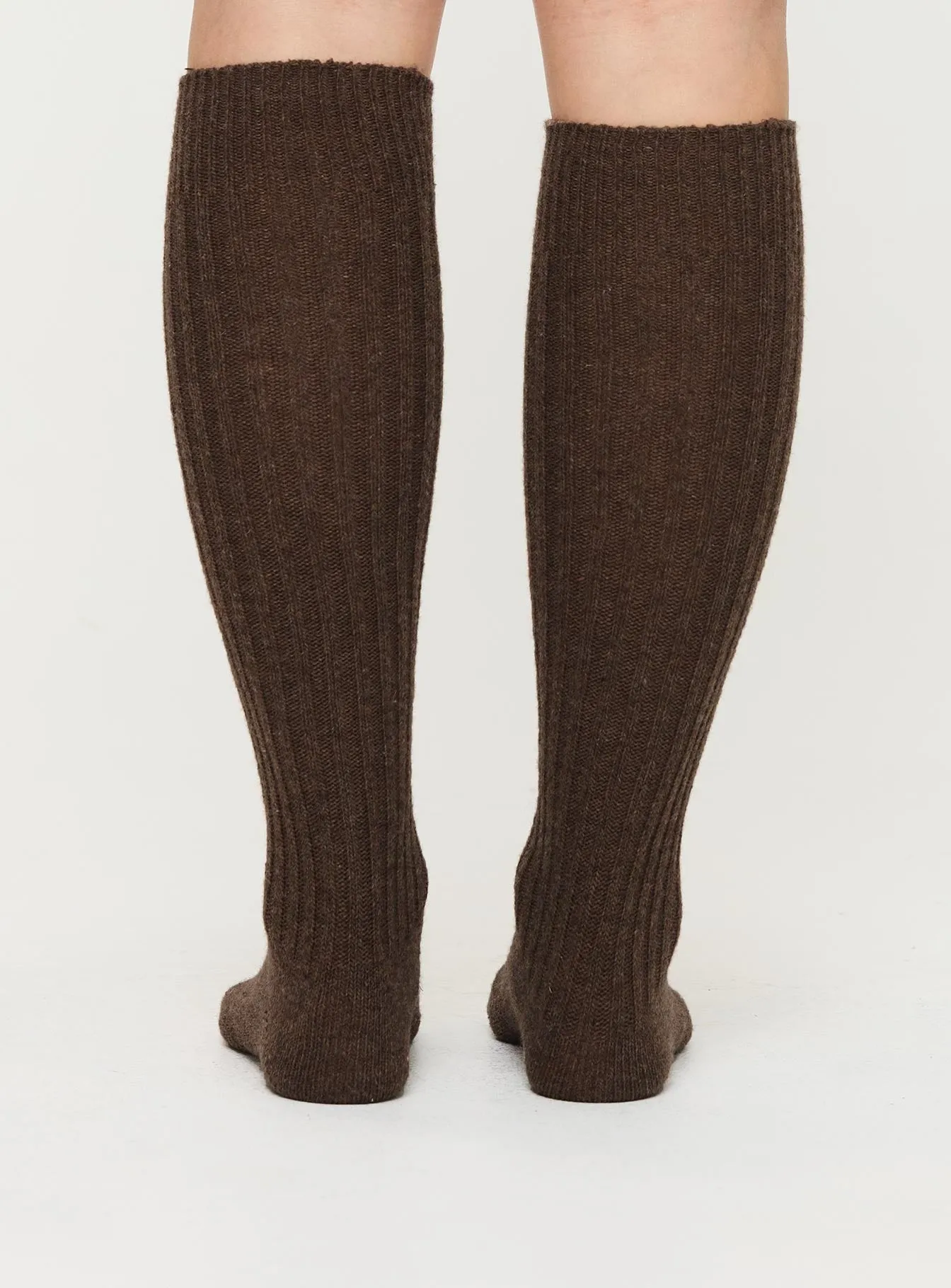 Eren Knee High Socks Brown