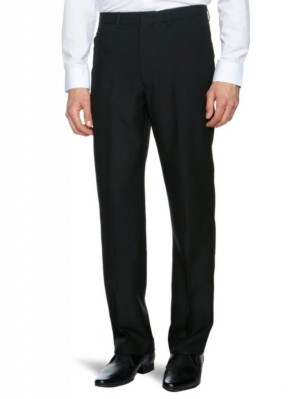 Farah Hopsack Weave Trousers Black