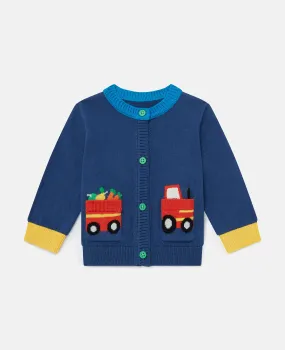 Farmyard Graphic Knitted Cardigan