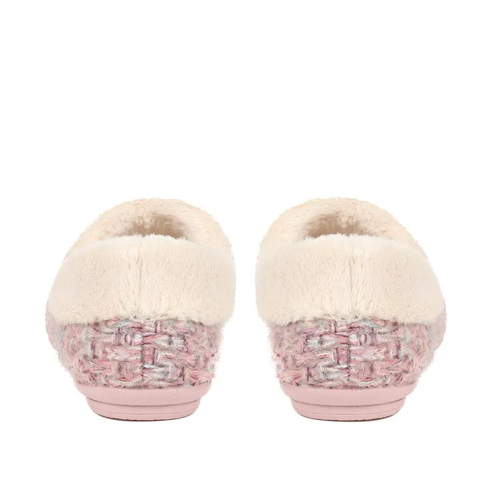 Faux Fur Lined Slippers - CARIANA / 324 749