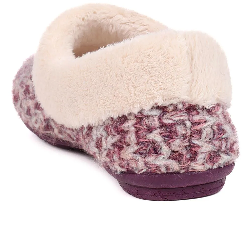 Faux Fur Lined Slippers - CARIANA / 324 749